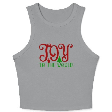 Discover Joy to the world Crop Tank Top