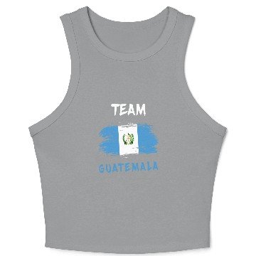 Discover Team Guatemala flags design Crop Tank Top