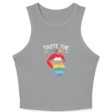 Discover Taste The Rainbow Lover Rainbow Whisperer Crop Tank Top