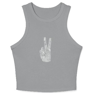 Discover Psychedelic Peace Crop Tank Top