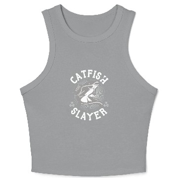 Discover Catfish Slayer - Wels Catfish Hunter Crop Tank Top