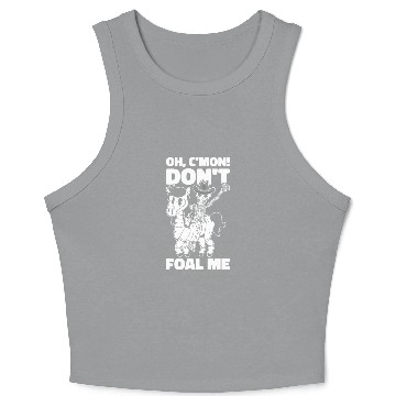 Discover Halloween Cowboy Skeleton Foal Horse Riding Crop Tank Top