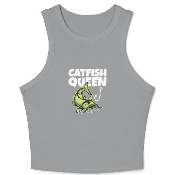 Discover Wels Catfish Design For A Catfish Queen Crop Tank Top