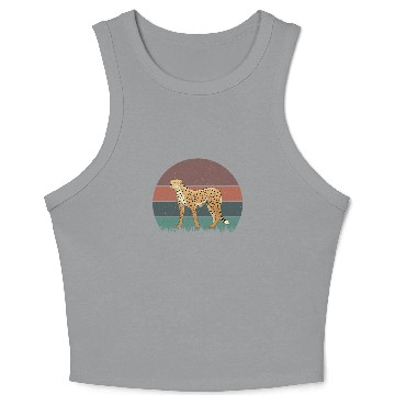 Discover Retro Cheetah Crop Tank Top