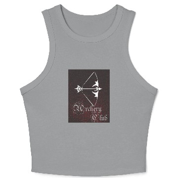 Discover Archery club design Art Crop Tank Top