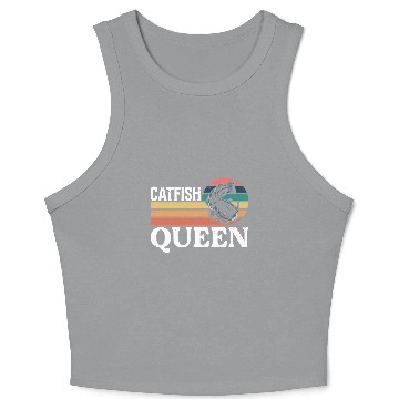 Discover Wels Catfish Design For A Catfish Queen Crop Tank Top