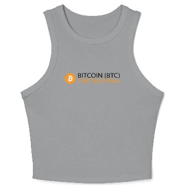 Discover Bitcoin Logo Wear Crop Tank Top