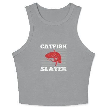 Discover Catfish Slayer - Wels Catfish Hunter Crop Tank Top