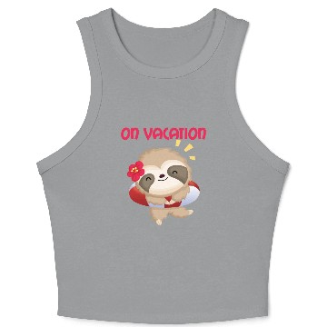 Discover On Vacation Crop Tank Top Design summer