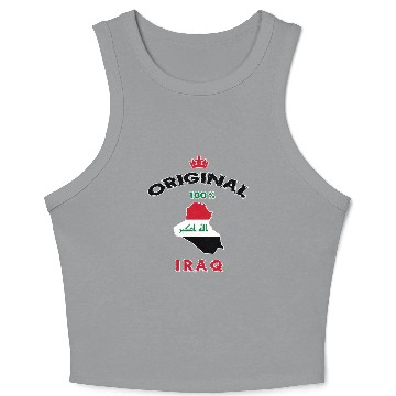 Discover Iraq original 100% flags design Crop Tank Top