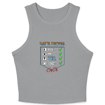 Discover Battle Royal Gaming Design Crop Tank Top