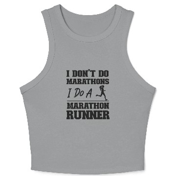 Discover Running Runner Half Marathon I Crop Tank Top