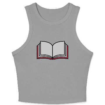 Discover school open book pages Crop Tank Top
