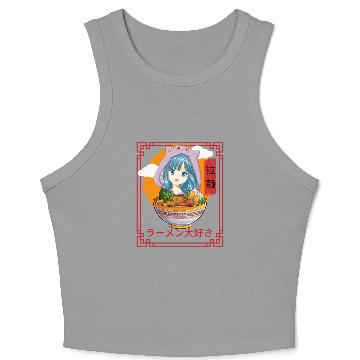 Discover I Love Ramen Crop Tank Top
