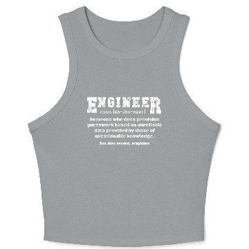 Discover Engineer , Wizard, magician Crop Tank Top