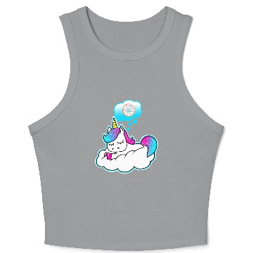Discover Unicorn donut dreams Crop Tank Top