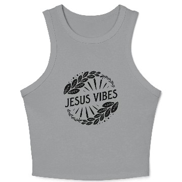 Discover Jesus Vibe Crop Tank Top
