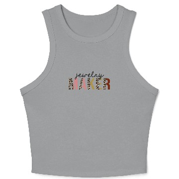 Discover Jewelry Maker Leopard Print Funny Crop Tank Top