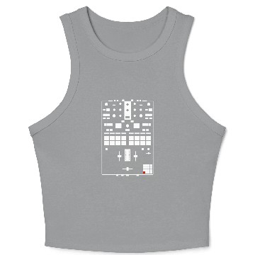 Discover DJ MIXER VINYL Crop Tank Top