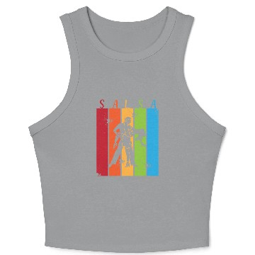 Discover Retro Dance Salsa Dancer Crop Tank Top