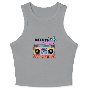 Discover Keep it 90s old school Crop Tank Top
