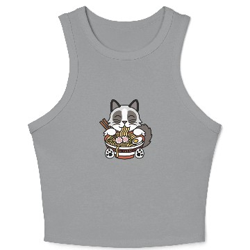 Discover Ragdoll Cat Ramen Noodles Crop Tank Top