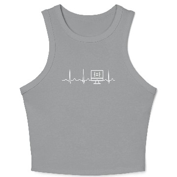 Discover Computer Programmer s Heartbeat Crop Tank Top