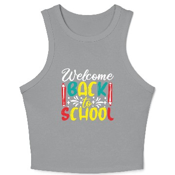 Discover welcome back to school Crop Tank Top