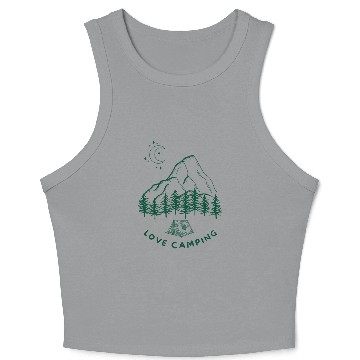 Discover Love Camping Crop Tank Top