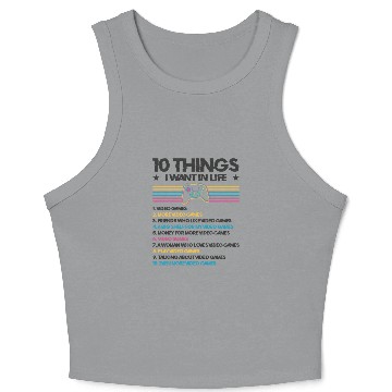 Discover Gaming Gamer Playing Video Game Computer Crop Tank Top