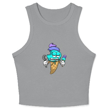 Discover Ice Cream Lovers Summer Candy Crop Tank Top