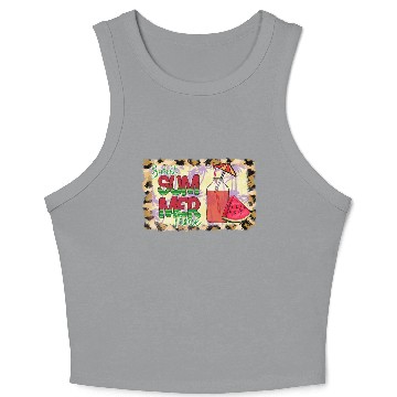 Discover A220425 12 Sweet Summer Time Watermelon Leopard Crop Tank Top