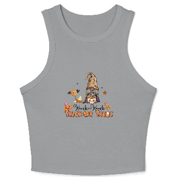 Discover Knock Knock Trick or Treat Crop Tank Top