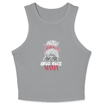 Discover Drag Race Racing Sunglasses Mom Crop Tank Top