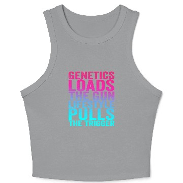 Discover Genetics Loads The Gun Lifestyle Pulls The Trigger Crop Tank Top