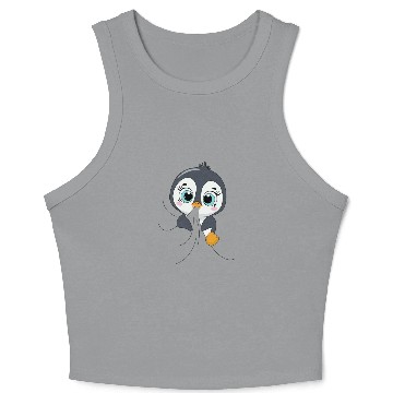 Discover Sleeping Penguin Cute penguin Crop Tank Top