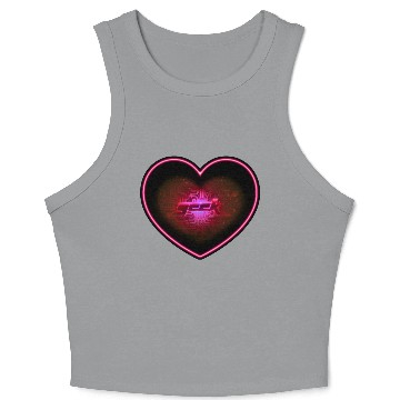 Discover geek big heart Crop Tank Top