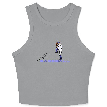 Discover Just Baseball (Pitcher) Crop Tank Top