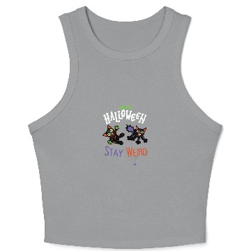Discover Stay Weird (Halloween) Crop Tank Top