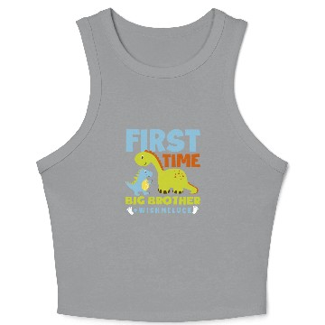 Discover First Time Brother Child Son Offspring Crop Tank Top
