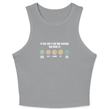 Discover Ishihara Numbers - Play Piano Crop Tank Top