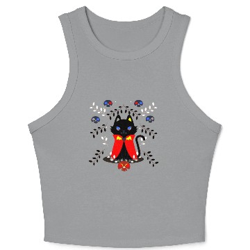 Discover Vampire cat Crop Tank Top