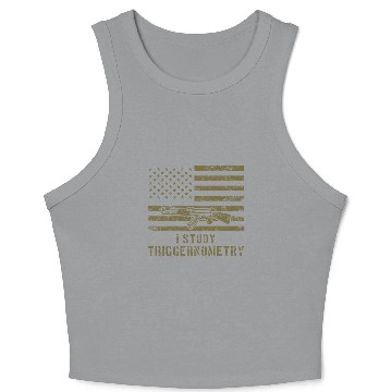 Discover I Study Triggernometry Gun Lover Crop Tank Top
