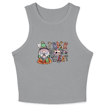 Discover Trick Or Treat Gnome Crop Tank Top