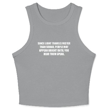 Discover Funny Physics Teacher Major Student Physicist Joke Crop Tank Top