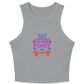 Discover creepy Halloween saying Crop Tank Top