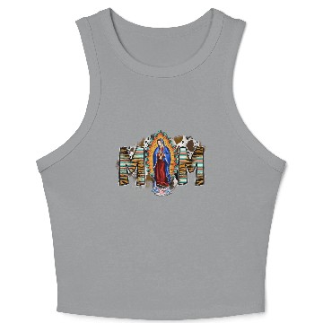 Discover Mom Virgin Mary Crop Tank Top