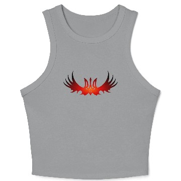 Discover Ukraine ukrainian Slava ukraini support Crop Tank Top