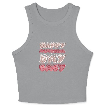 Discover Happy Memorial Day Baby Crop Tank Top