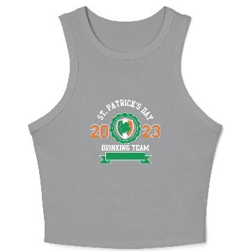 Discover Funny St Patricks Day Drinking Team 2023 Irish Crop Tank Top